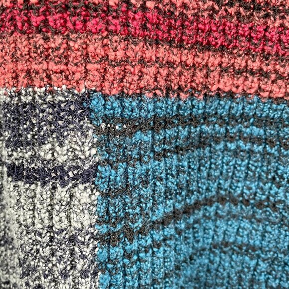 NIC+ZOE Cotton Wool Blend Knit Open Front Cropped Cardigan Womens L Multi-Color - Picture 10 of 12